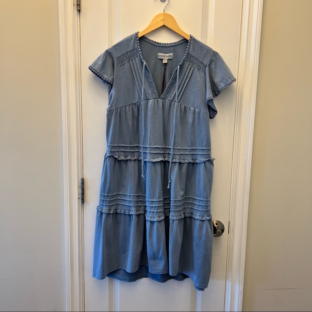 KNOX ROSE SHORT SLEEVE DRESS SIZE LARGE